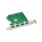 MicroConnect 4 port USB 3.0 PCIe card